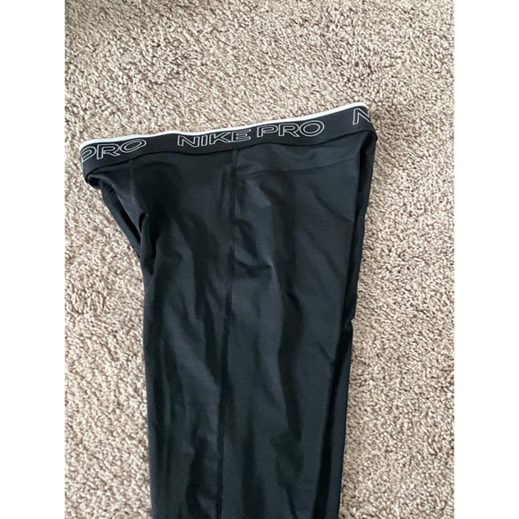 Nike Pro Dri Fit 3/4 Black Tights - Picture 10 of 12